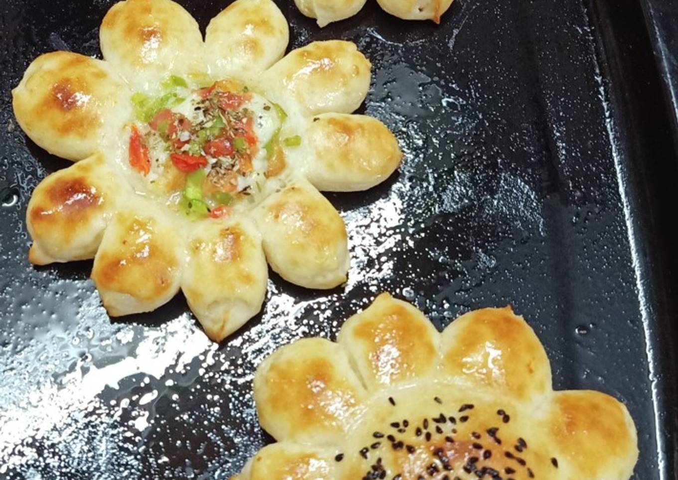 Flower Chicken Bread