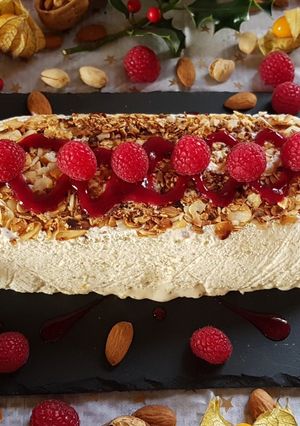Une photo de Nougat glacé au Thermomix