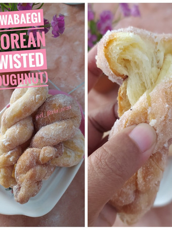 Resep 90. Twisted Korean Doughnut (Kkwabaegi) yang Lezat