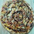 Pizza de queso de cabra