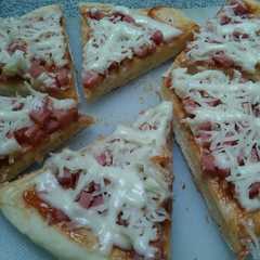 รูปของ Pizza BBQ simple pakai teflon