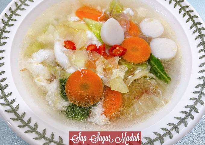 Resipi 👩‍🍳sup Sayur Mudah Oleh Mahadiah Cookpad