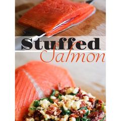 Stuffed salmon A picture of Stuffed salmon.