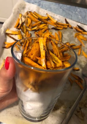 Ropogós édesburgonya recept fotója