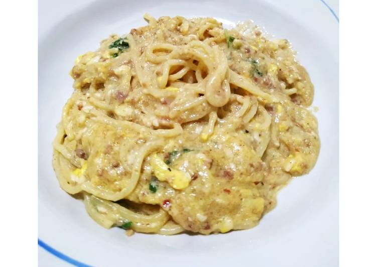 Resep Spaghetti alfredo creamy ala ala Anti Gagal