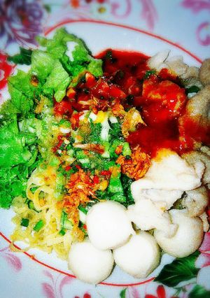 รูปของ บะหมี่แห้งซอสเย็น (ตาโฟ)