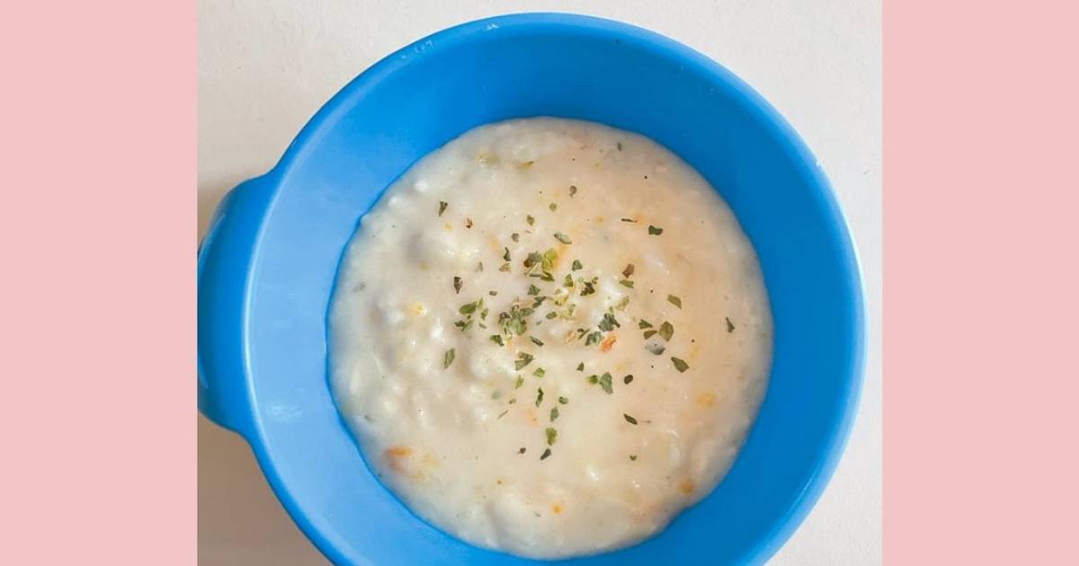 Resep Creamy Chicken Soup MPASI 1 Tahun Menu Anak Tumgi/GTM oleh Ara