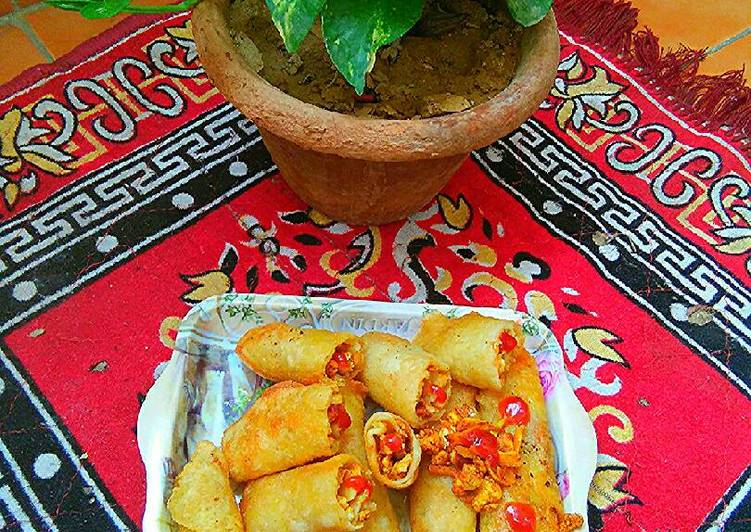 Step-by-Step Guide to Make Speedy 🍒jackfruit seeds spring🍒rolls