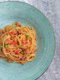 600. Spaghetti Tuna Aglio Olio