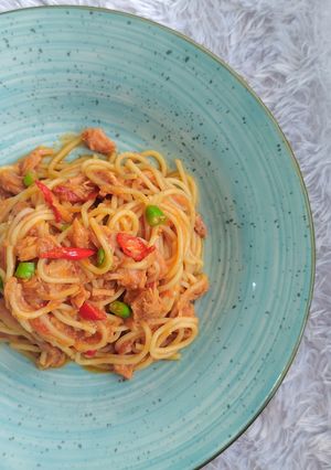 Foto resep 600. Spaghetti Tuna Aglio Olio
