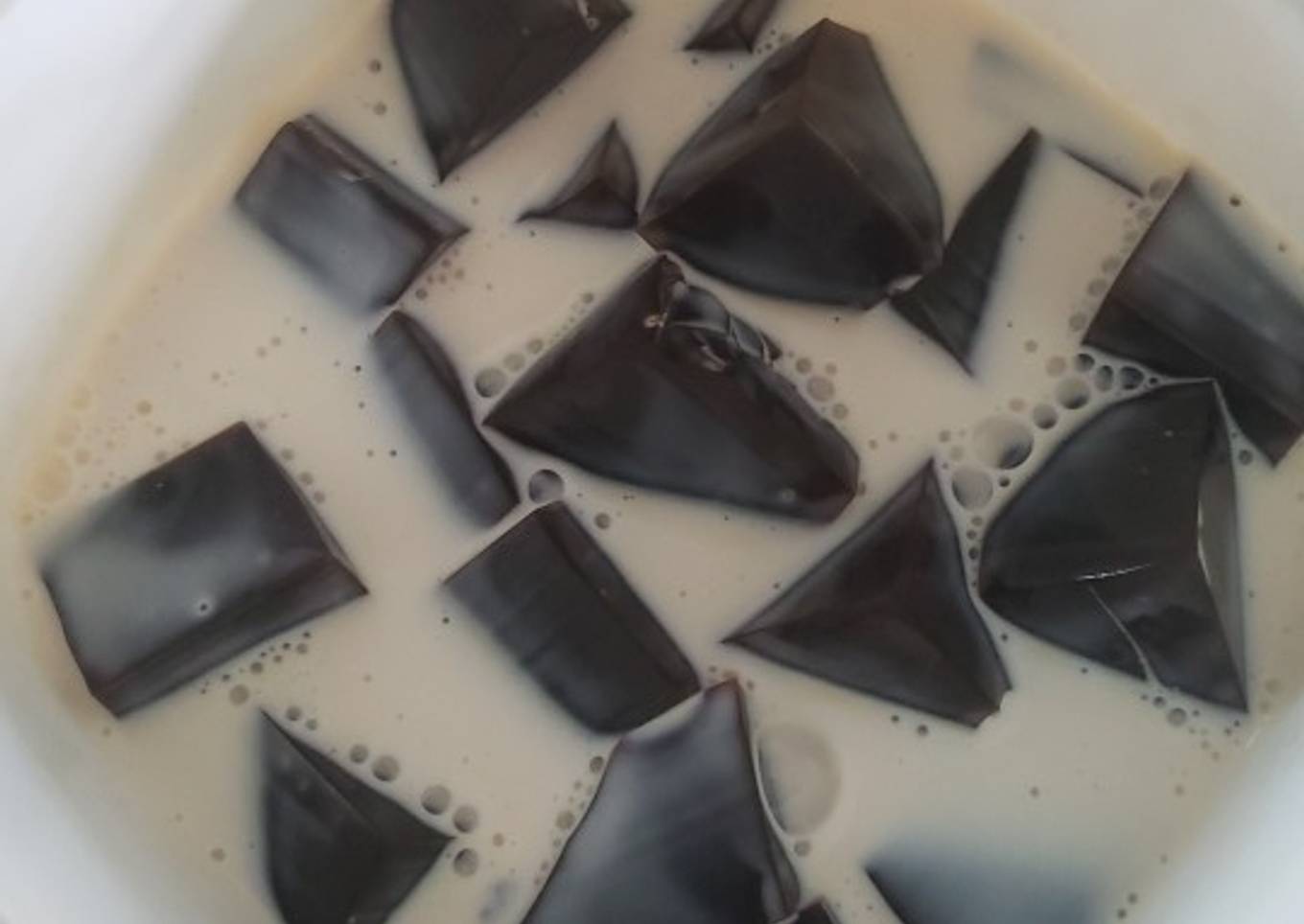 Gelatina de café con crema de leches