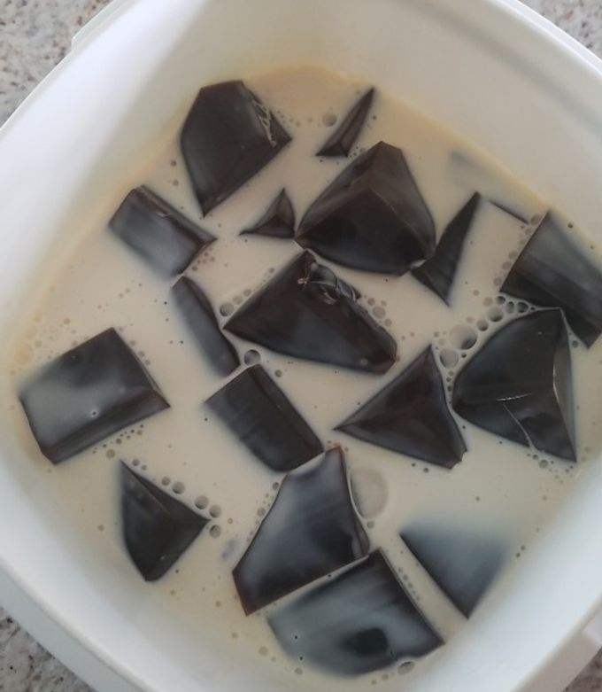 Una foto de Gelatina de café con crema de leches