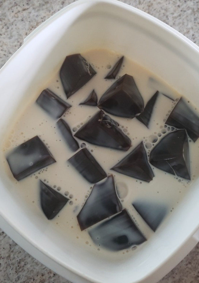 Una foto de Gelatina de café con crema de leches