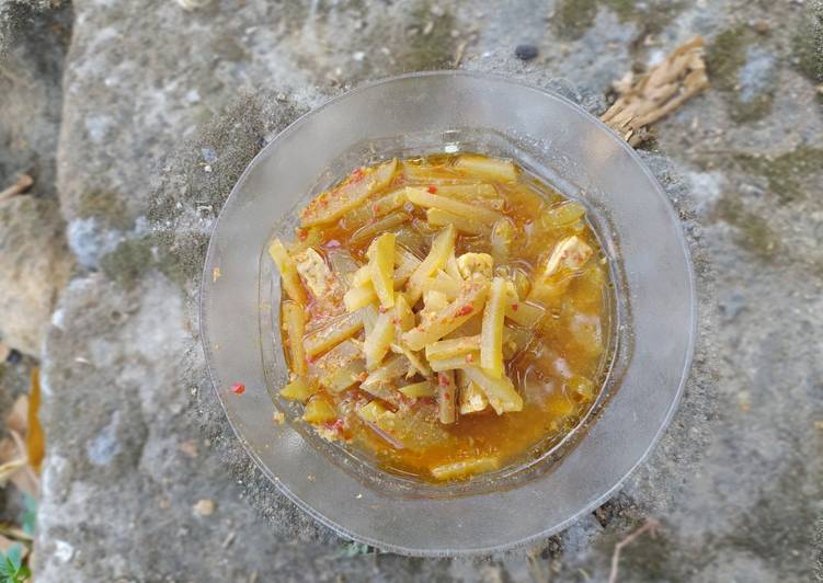 Resep Terbaru Lodeh labu siam tempe ga terlalu pedas Ala Warteg