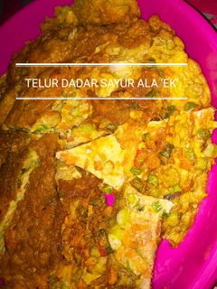 Foto resep Telur Dadar Sayur Ala 'EK'