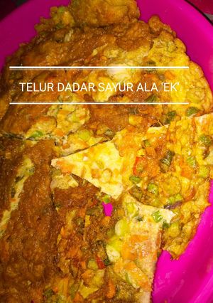Foto resep Telur Dadar Sayur Ala 'EK'