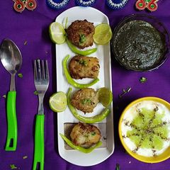 A picture of Vrat chop (Singharaaata_lauki_potato_veg_chop).