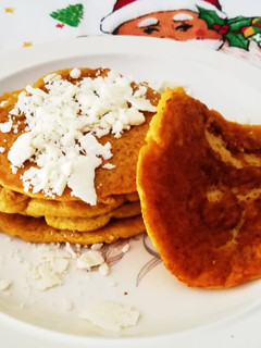 Una foto de Panquecas de plátano y Zanahoria