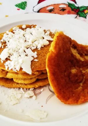 Una foto de Panquecas de plátano y Zanahoria