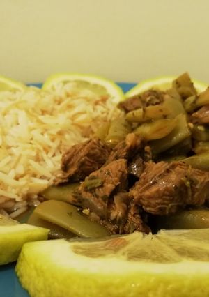صورة لوصفة يخنة لوبيا