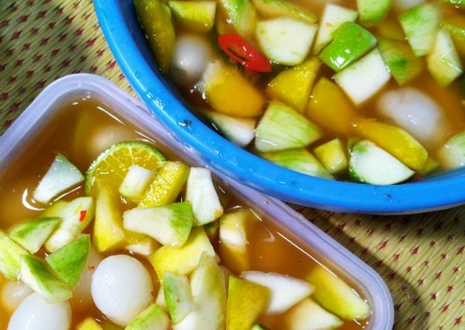 Cara Membuat Resep Asinan Rambutan vs Mangga 😁