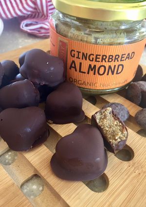 A picture of Ginger bread Almond Butter Bites.