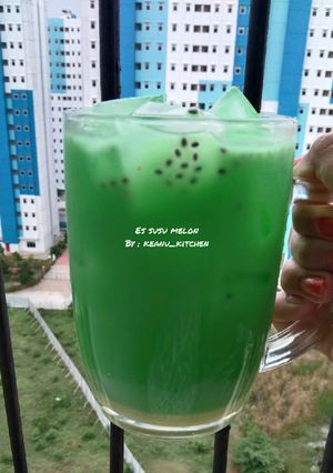 Foto resep 89. Es Susu Melon segeerr