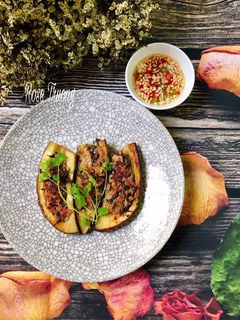 Hình của món Cà Tím Áp Chảo.