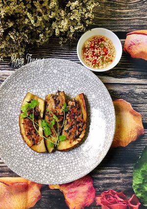 Hình của món Cà Tím Áp Chảo.