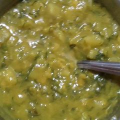 A picture of Suva Dudhi ka Saag (Dill and Dudhi vegetable).