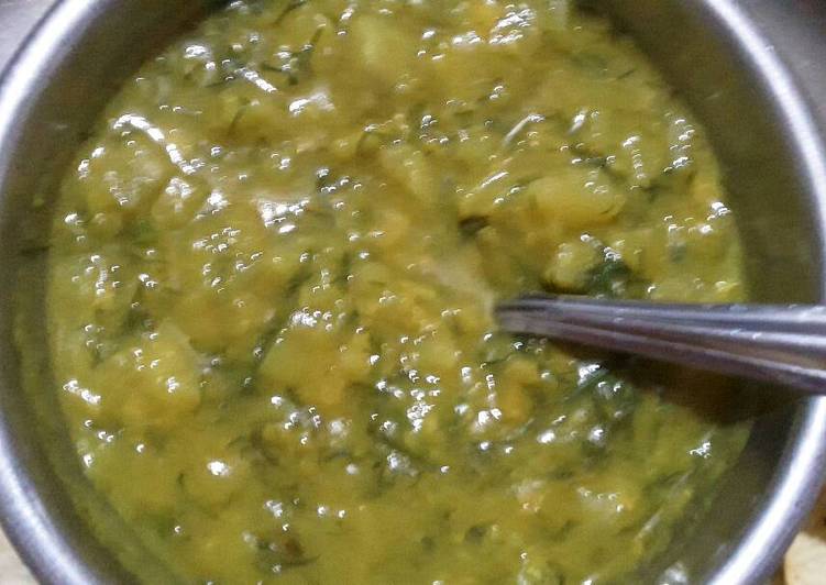 Suva Dudhi ka Saag (Dill and Dudhi vegetable)