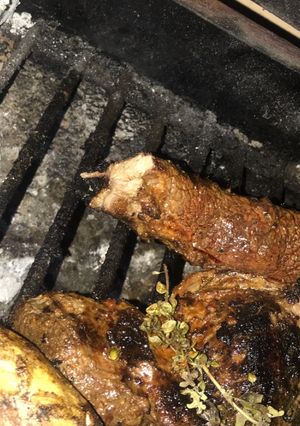 Una foto de Tapa de nalga a la mostaza bien rústica