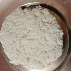 A picture of Homemade paneer.