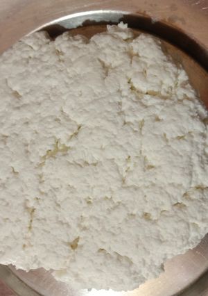 A picture of Homemade paneer.