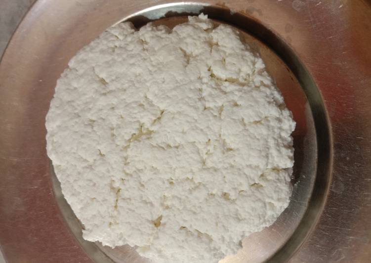 Homemade paneer