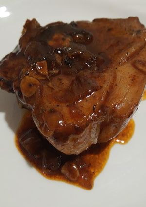 Una foto de Chuleta de cerdo a lo Bendecido
