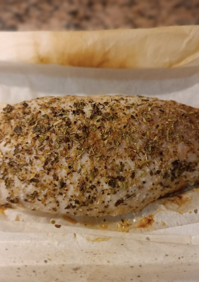 Una foto de Fiambre de pechuga de pavo en Airfryer