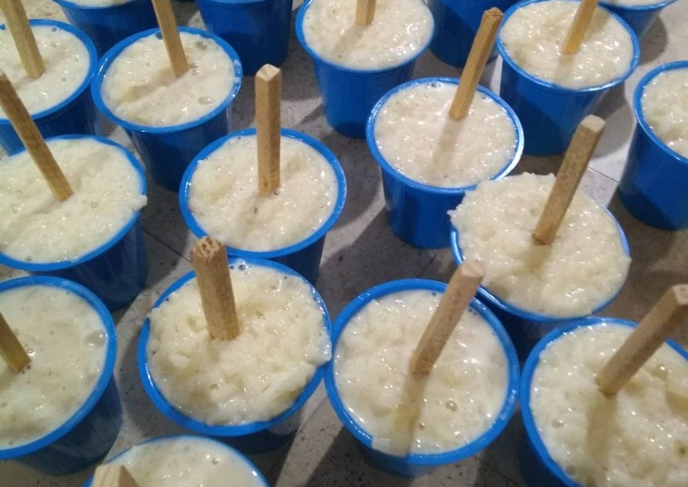 Paletas de arroz con leche!!