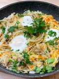Just 3 eggs and cabbage. Easy breakfast!