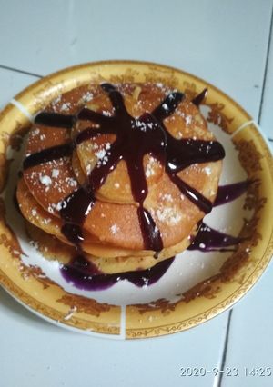 Foto resep Pancake blueberry