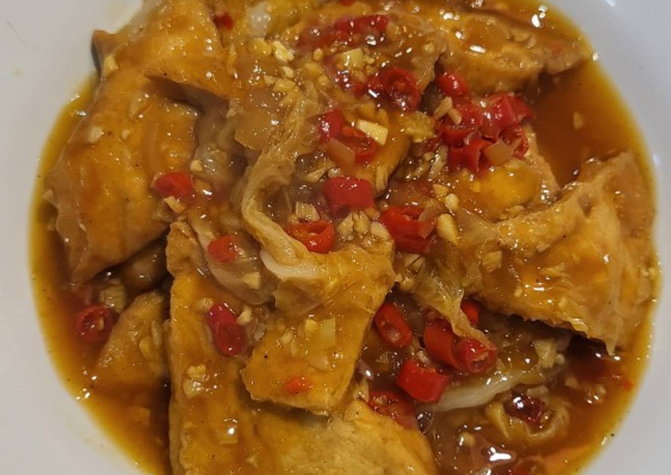 Tahu Cabe Saus Tiram