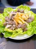 Shaking Beef (Bò Lúc Lắc) with French Fries