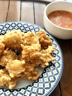 Foto resep Bakso Ayam Goreng Renyah dan Saus Asam Manis
