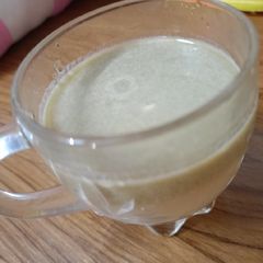 A picture of Karele amla ka juice.