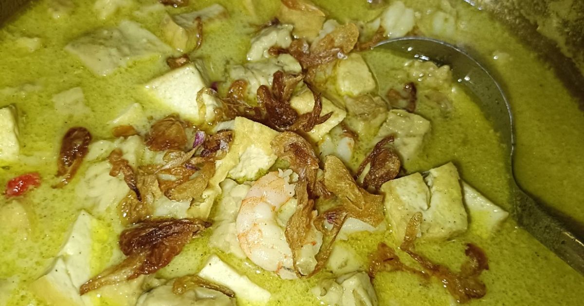 Sayur lodeh sederhana (tempe tahu mix udang)