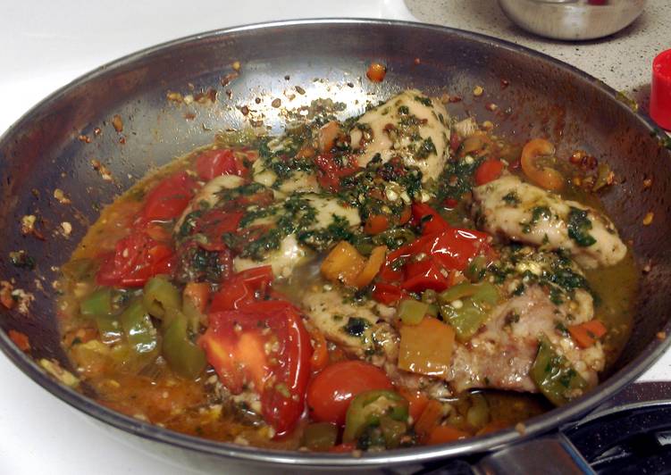 Step-by-Step Guide to Make Super Quick Homemade Chicken Pesto with Peppers