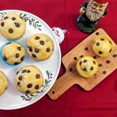 A picture of Choco chip muffins.