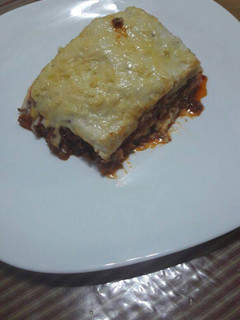 Una foto de Lasaña de salsa bolognesa