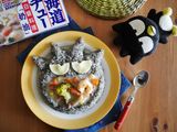 大嘴酷企鵝白醬飯