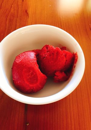 Φωτογραφία της συνταγής Σορμπέ raspberries